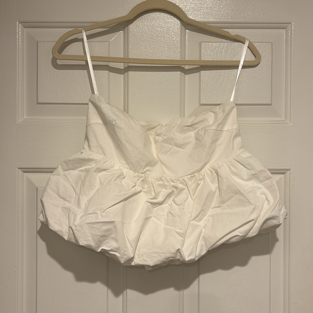 DISSH Cream Bubble Top